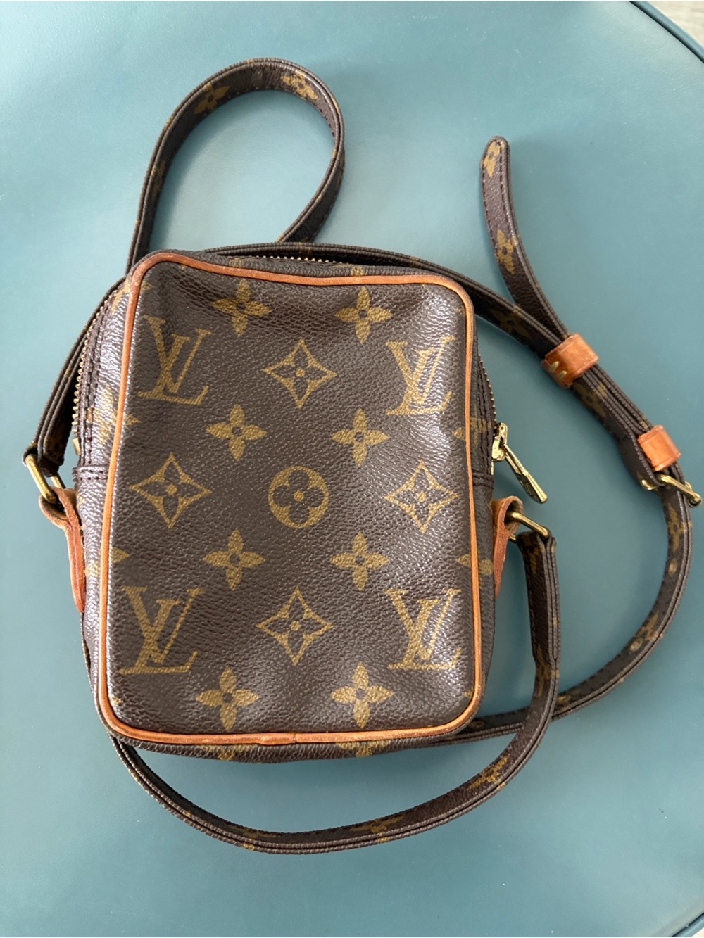 Louis Vuitton Monogram Mini Danube Shoulder Strap Pochette Crossbody